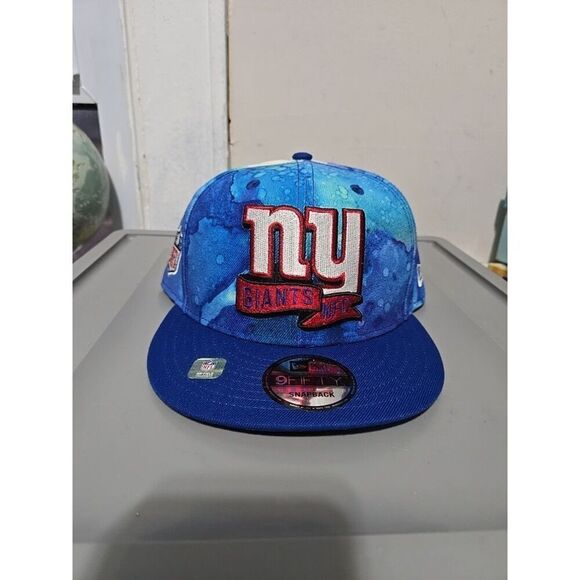 New York Giants 2022 New Era Sideline Ink 9Fifty Hat- Blue New with tags NFC M/L - Picture 1 of 10